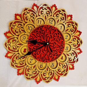 Mandala Wall Clock wooden mandal wall clock home decor