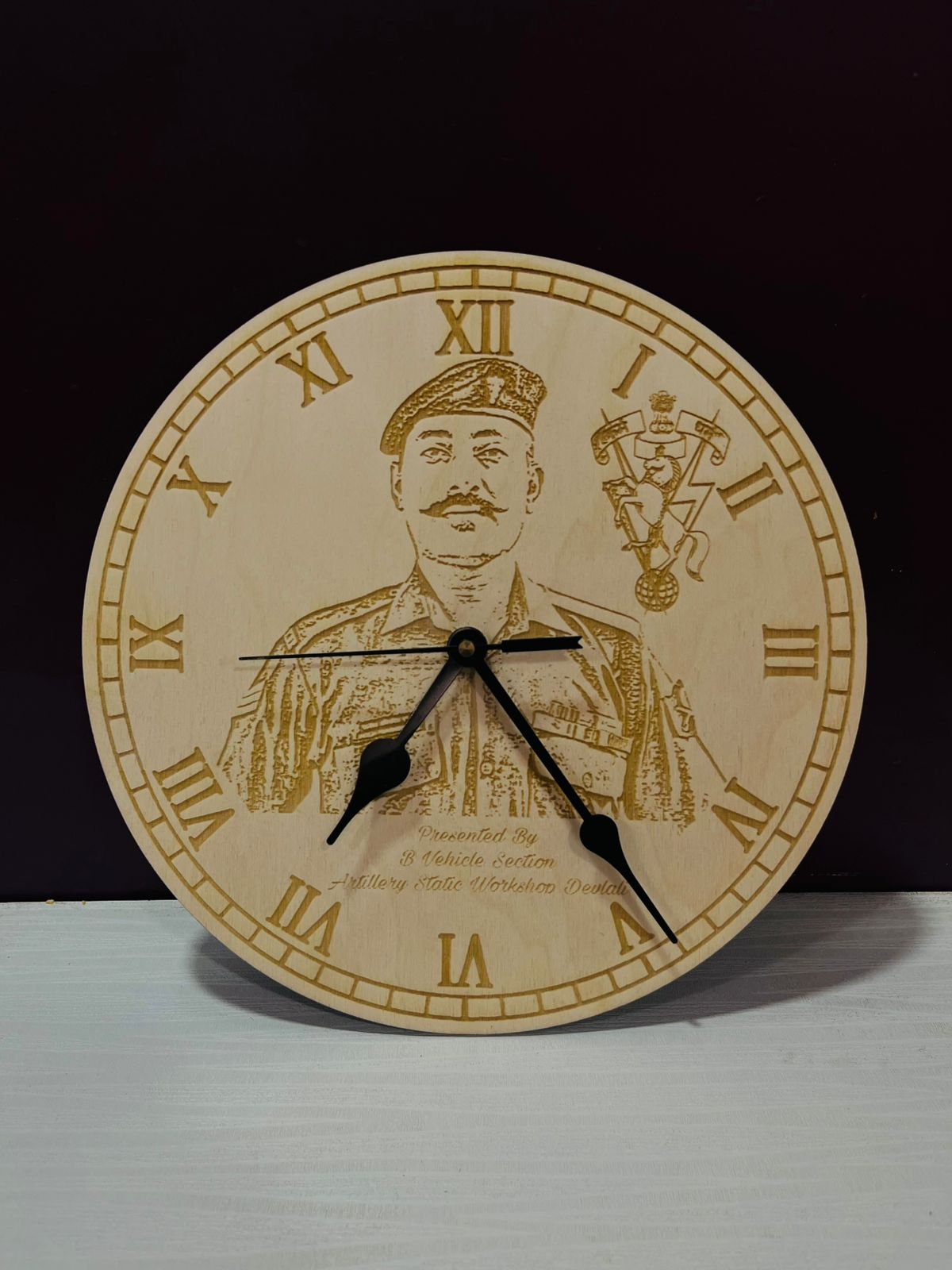 customized wooden wall clock home decor